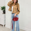 Judy Blue MAVERICK Hi-Rise Retro Wide Leg Raw Twisted Out Seam Jeans