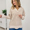 Contrast Stitch V Neck Sweater
