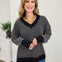 Contrast Stitch V Neck Sweater