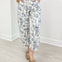 Cropped Floral Printed Straight Leg Pants