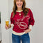 Oversized Sweatshirt Featuring Gameday Embroidery