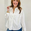 Claire Poplin Oversized Button Down Top