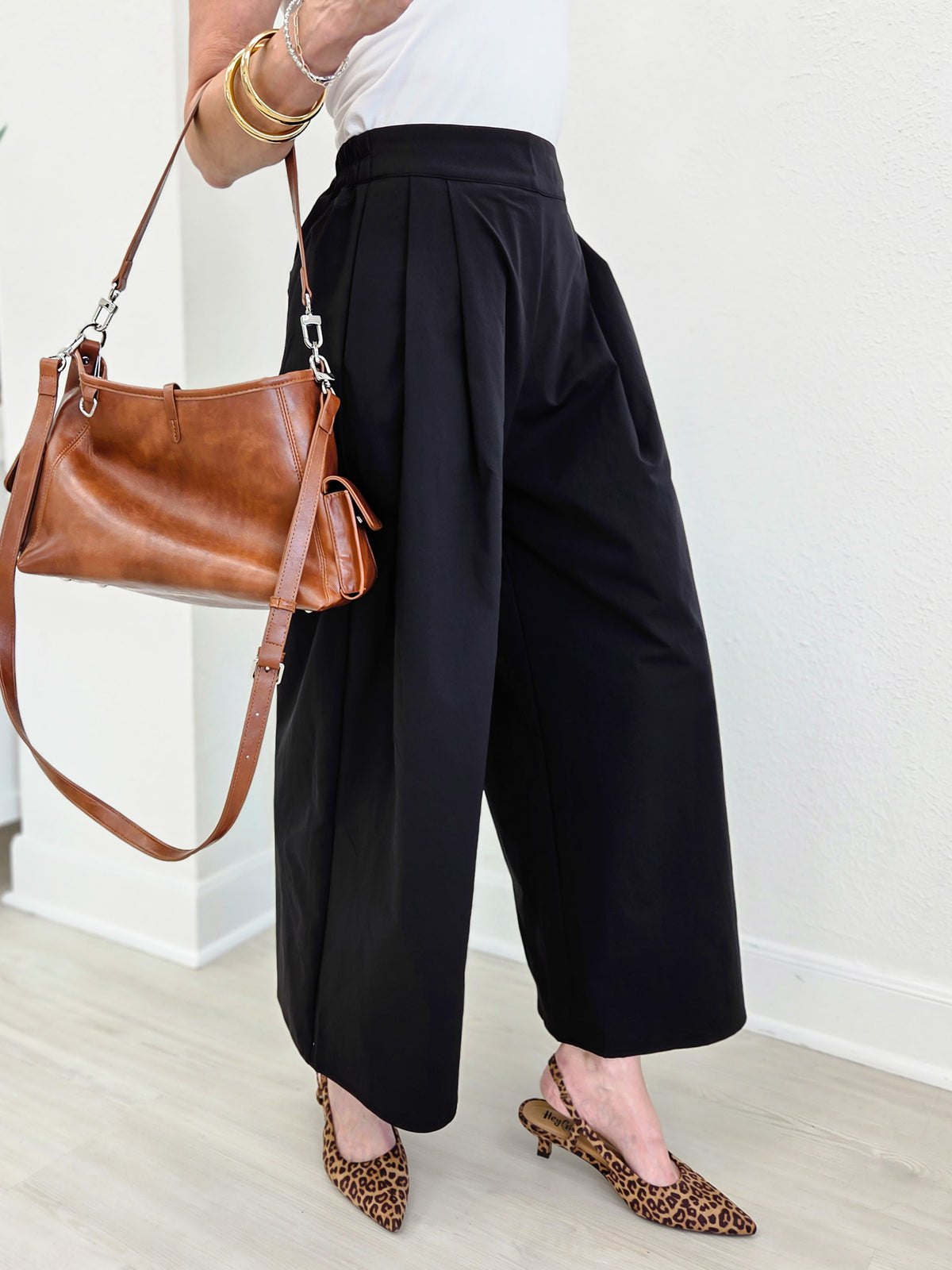 Adele Premium Poplin Wide Leg Pants