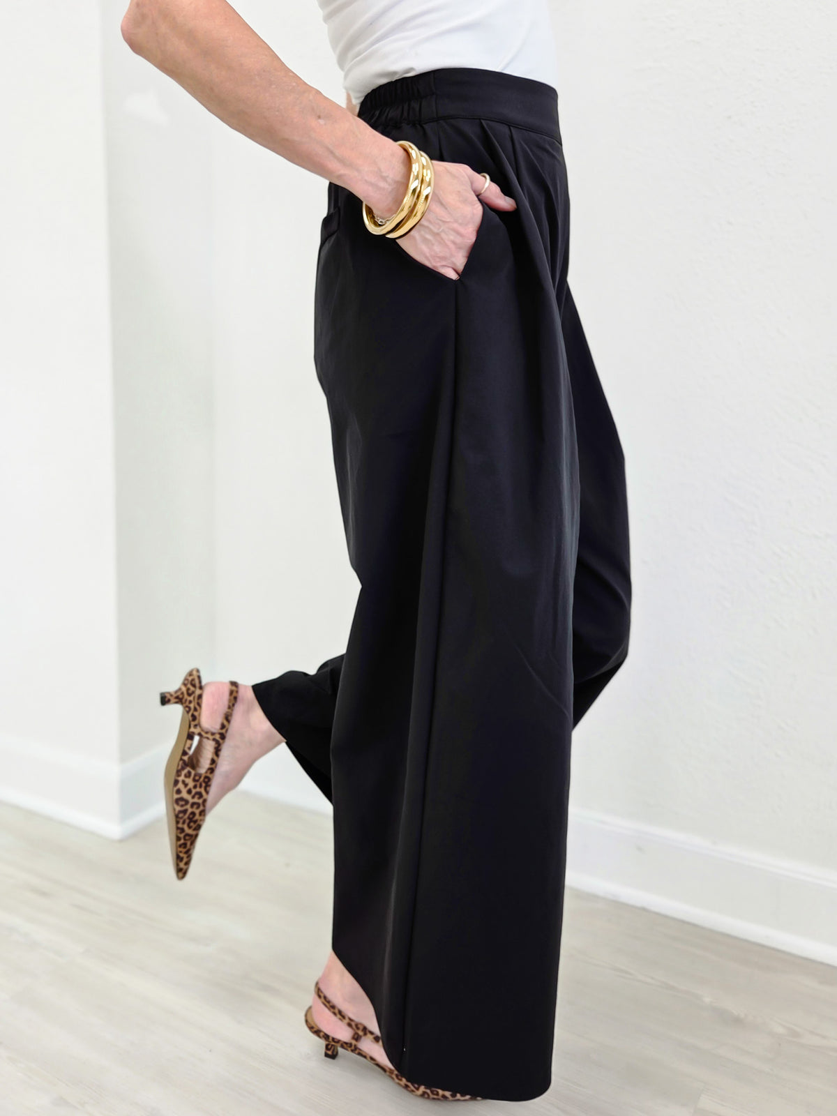Adele Premium Poplin Wide Leg Pants