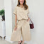 Tatum Relaxed Cotton Shirt And Wide Leg Pant Set