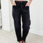 Stretch Denim Barrel Jeans With Angled Pocket