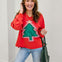 Mineral Washed Tree Patch French Terry Pullover