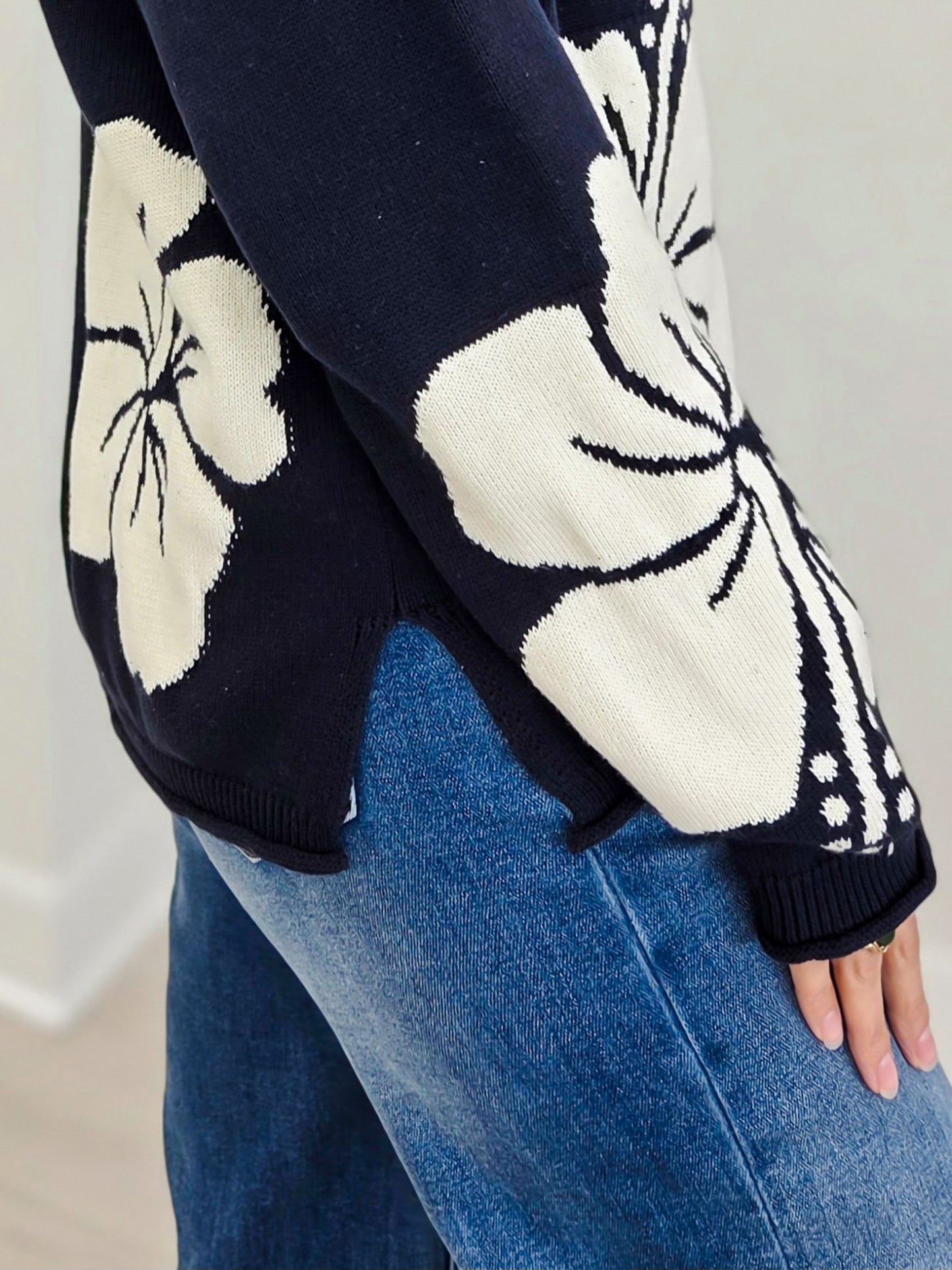 Ocean Hibiscus Sweater
