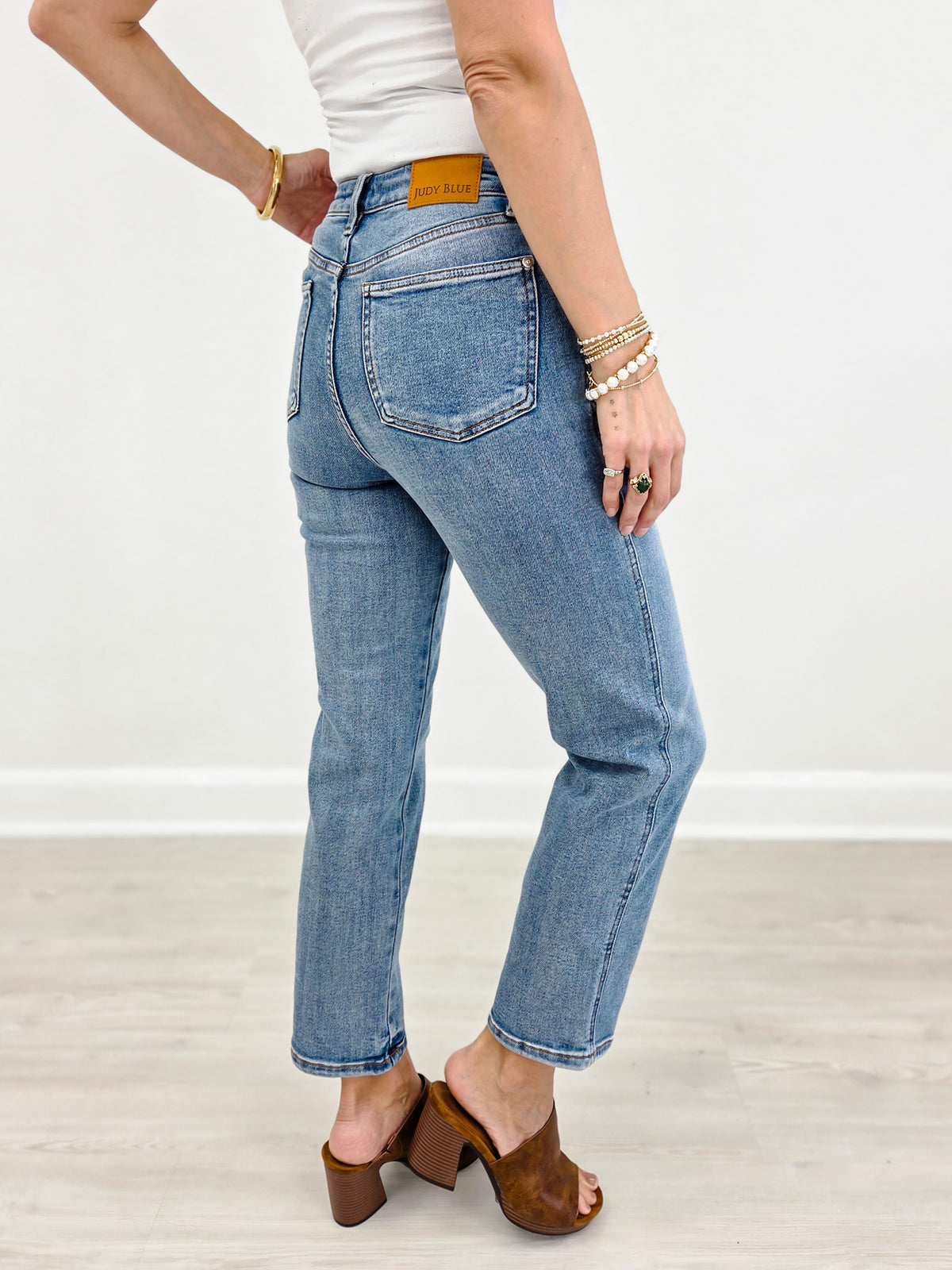 Judy Blue PEGGY High Waisted Tummy Control Ankle Jean