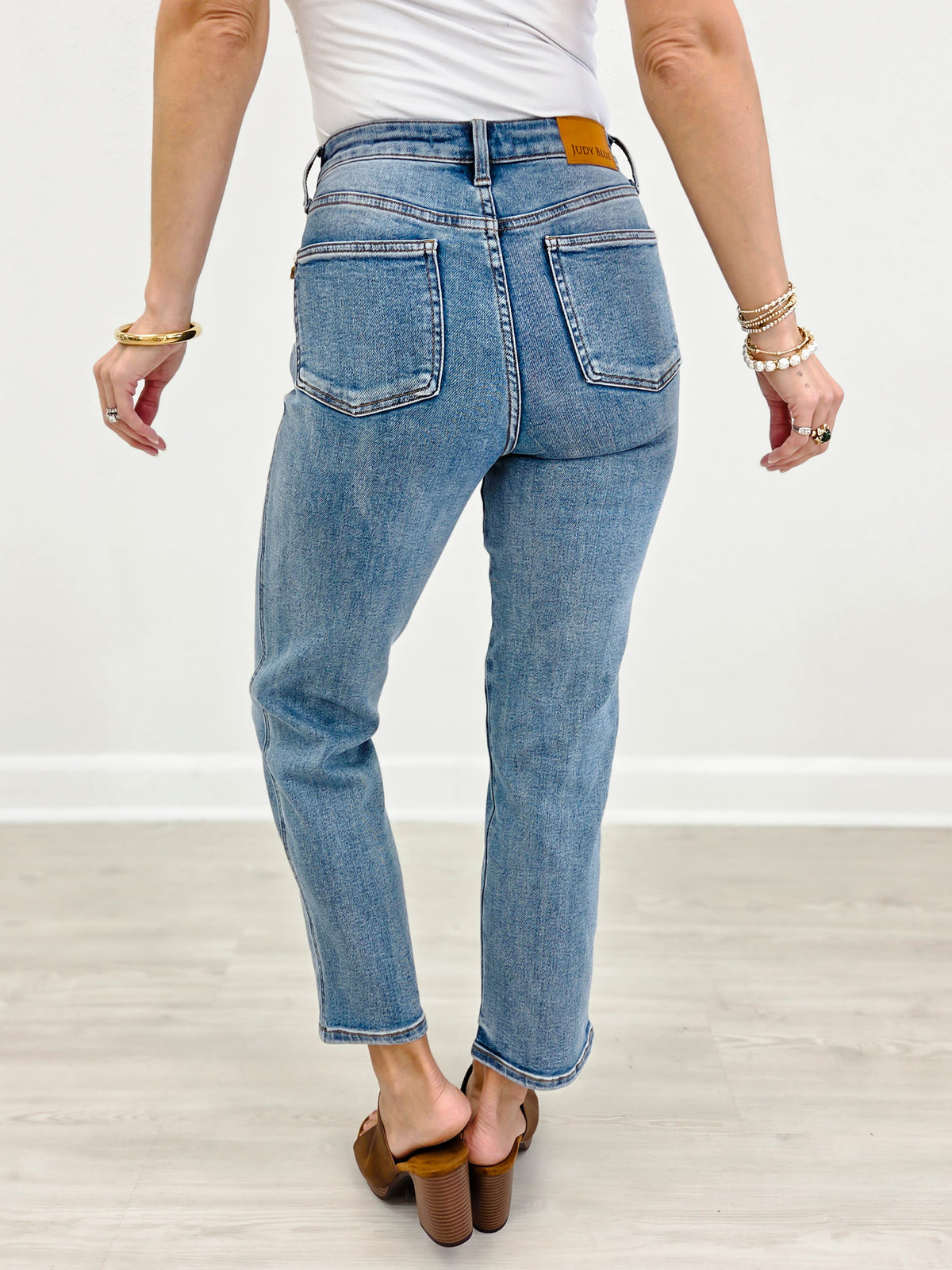 Judy Blue PEGGY High Waisted Tummy Control Ankle Jean