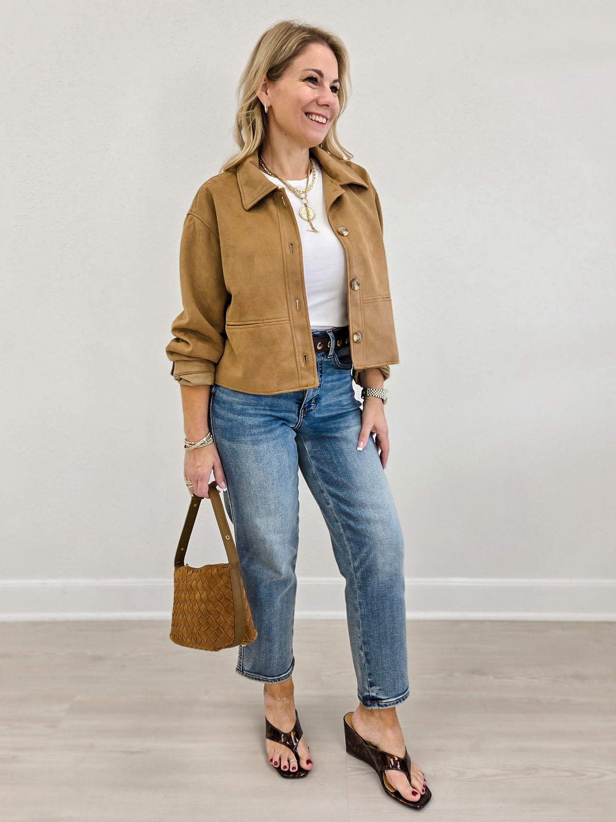 Judy Blue PEGGY High Waisted Tummy Control Ankle Jean