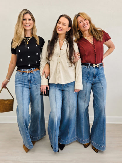 Judy Blue LIZA High Waisted Pallazzo Jean