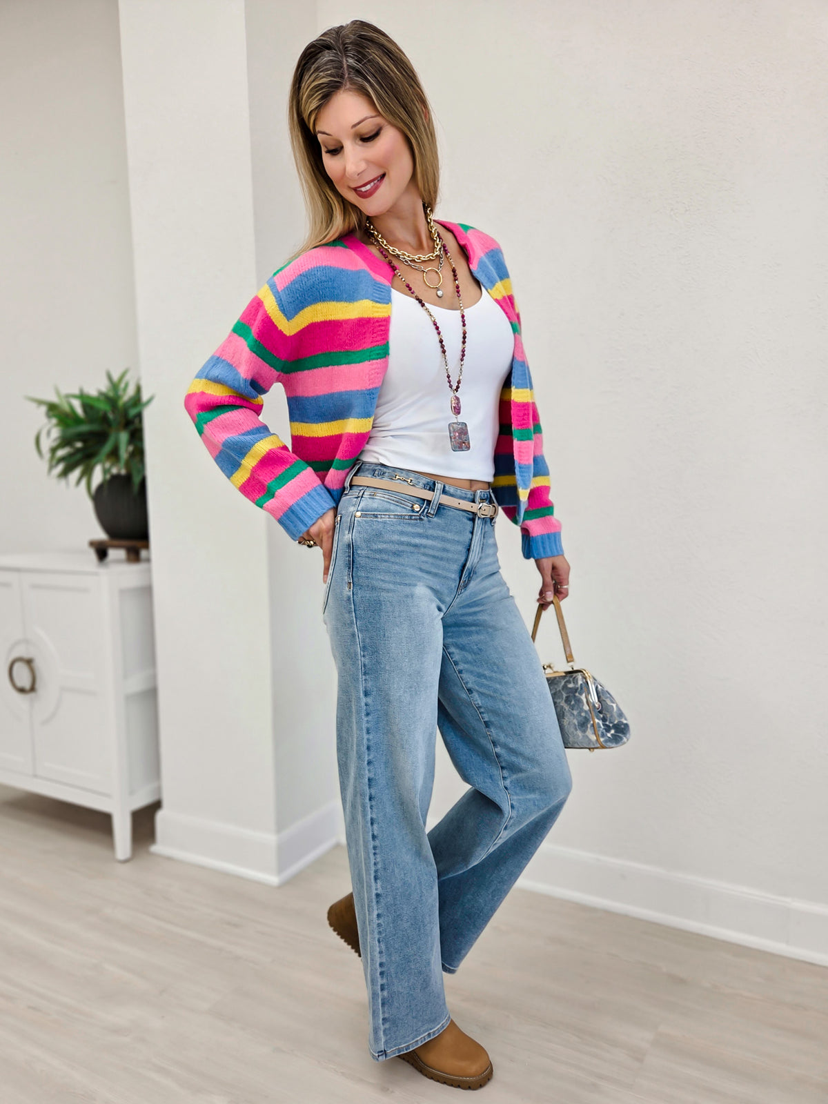 Judy Blue ANGELINA High Waisted Jean With Gold Horse Bit Detail