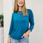 The Classic Charm 3/4 Sleeve Boat Neck Top - Campus Cool Collection