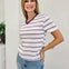The Heritage Stripe Tee - Campus Cool Collection