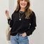 Contrast Edge Crew Neck Long Sleeve Sweater