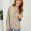 Raw Rolled Edge Henley Sweater