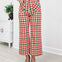 Christmas Gingham Flare Pants