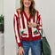 Christmas Truck Striped Cardigan