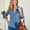 Happy Garden Denim Shirt