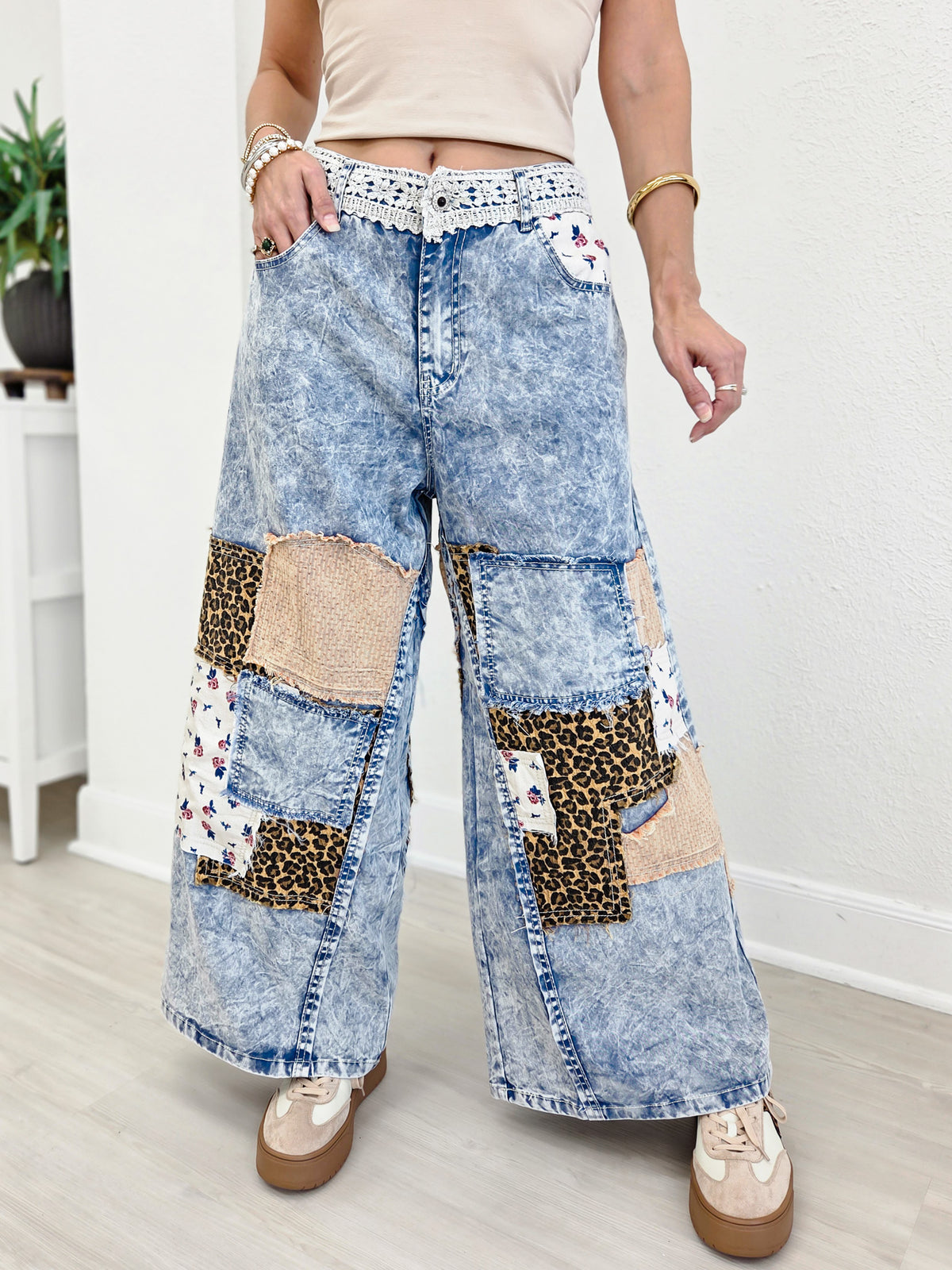 Handcrafted Vintage Patchwork Style Pant