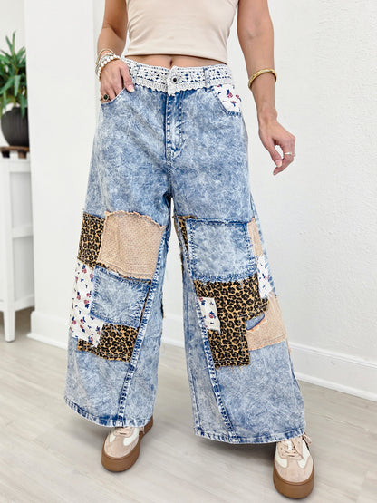 Handcrafted Vintage Patchwork Style Pant