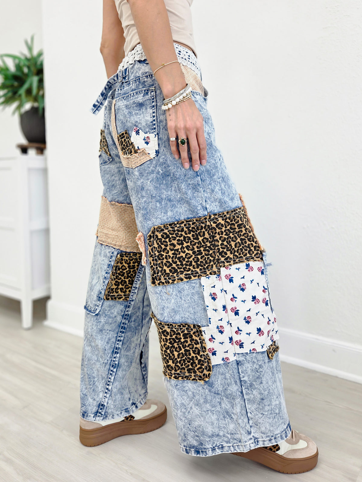Handcrafted Vintage Patchwork Style Pant