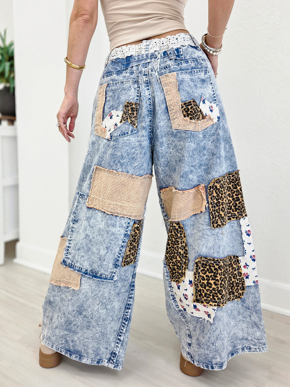 Handcrafted Vintage Patchwork Style Pant