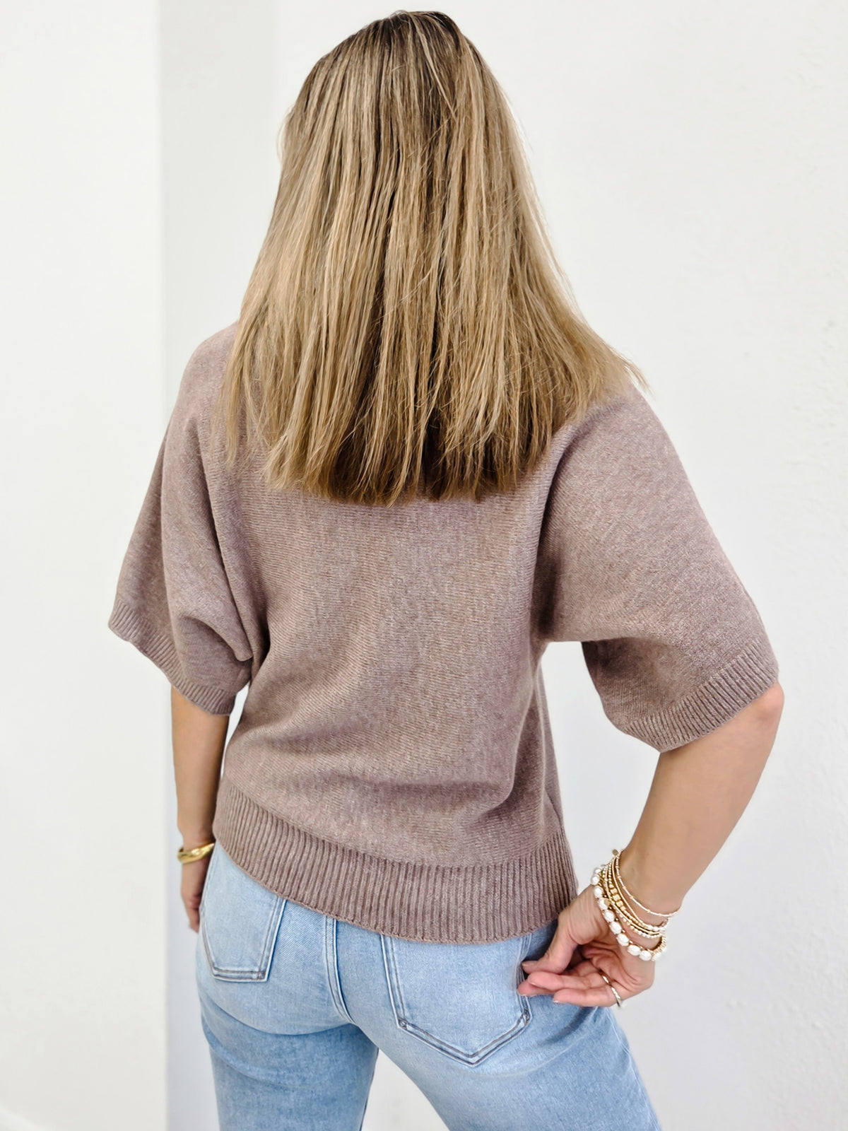 Dolman Sleeve Pullover Sweater