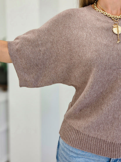 Dolman Sleeve Pullover Sweater