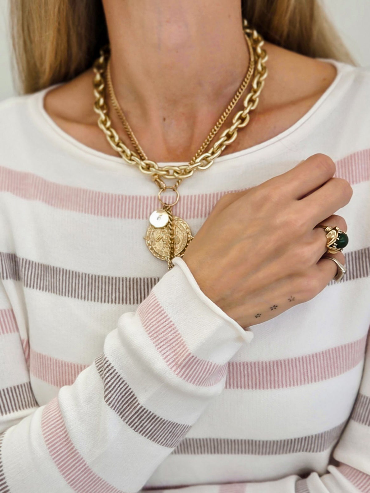 Textured Striped Sweater
