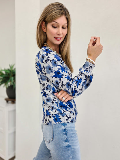 Hacci Floral Printed Top