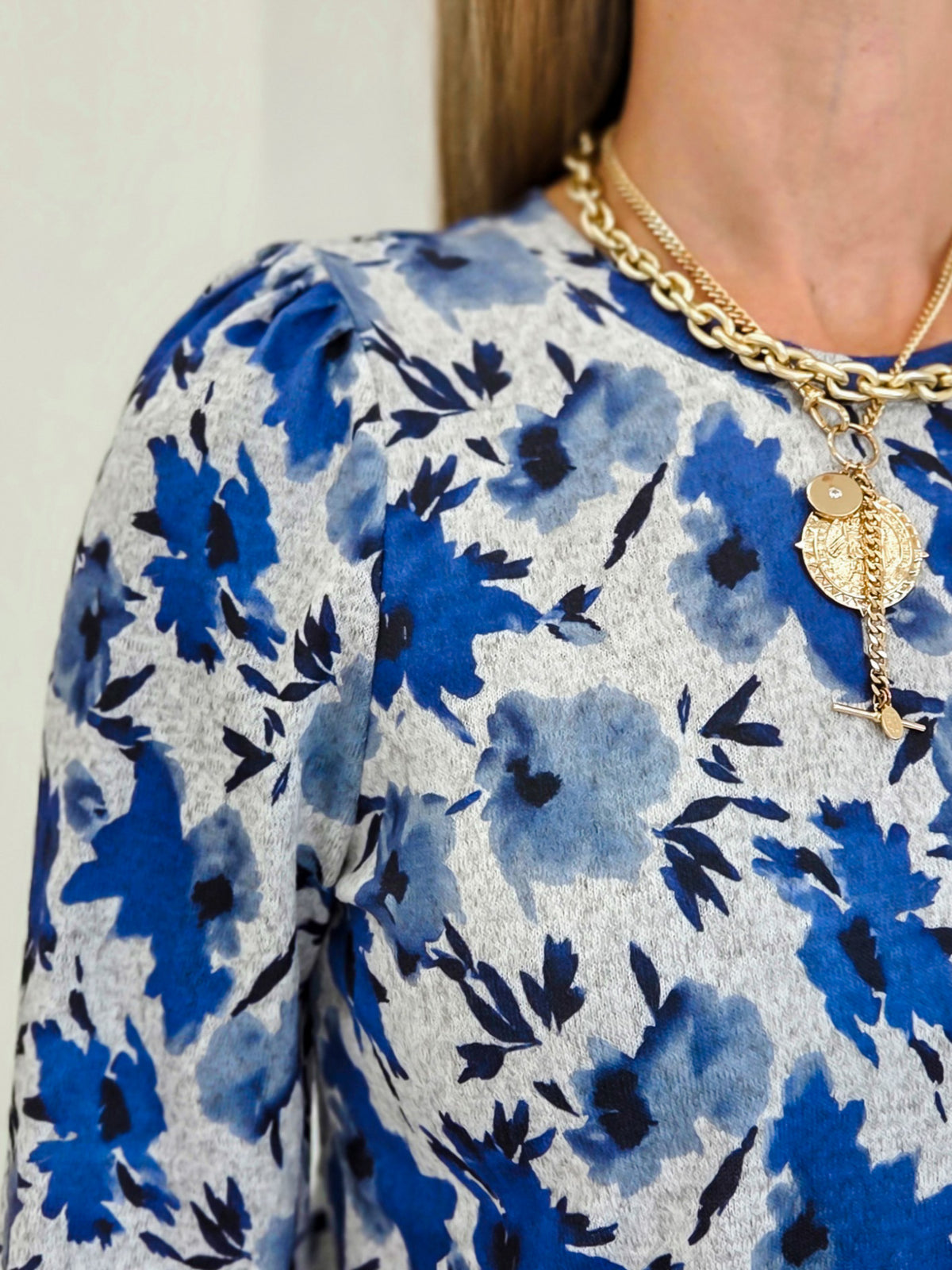 Hacci Floral Printed Top