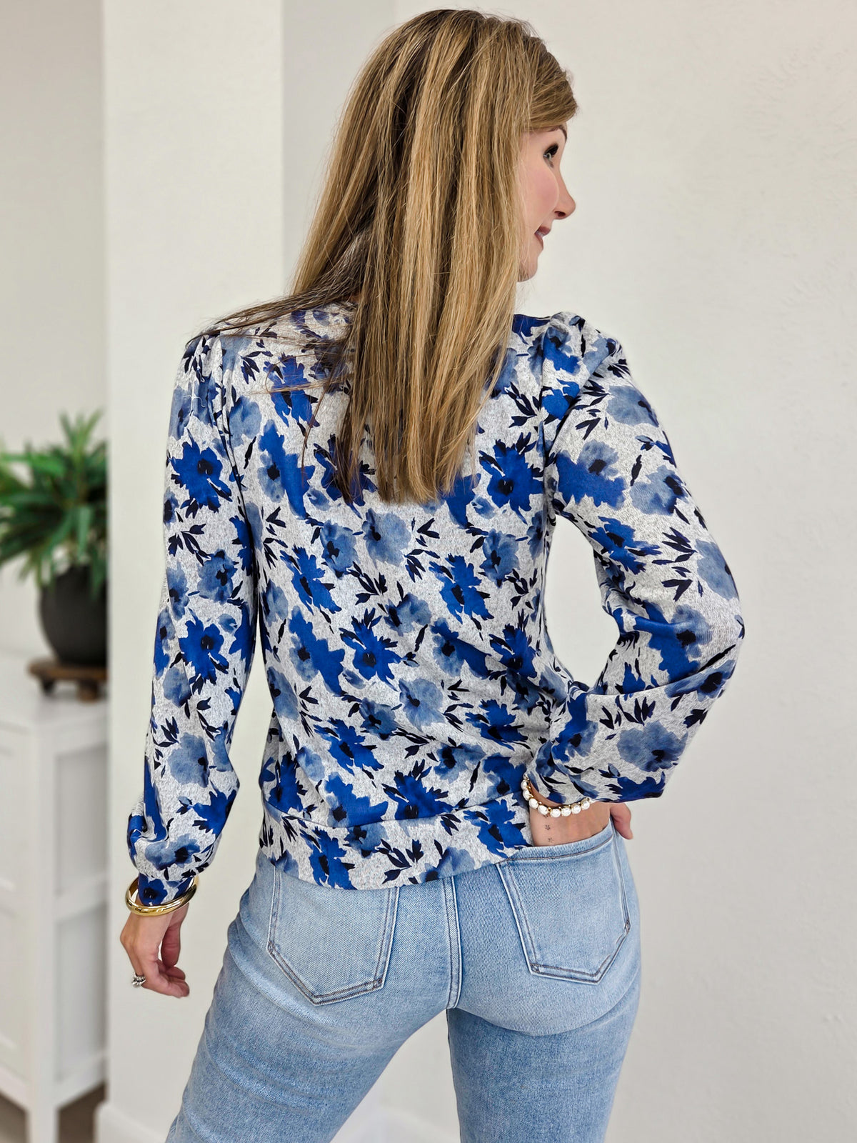 Hacci Floral Printed Top