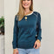 Long Sleeve Top with Exposed Stitch Detail