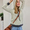 Techno Pinstriped Hoodie Top