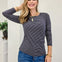 LONG SLEEVE BASIC STRIPED JERSEY TOP