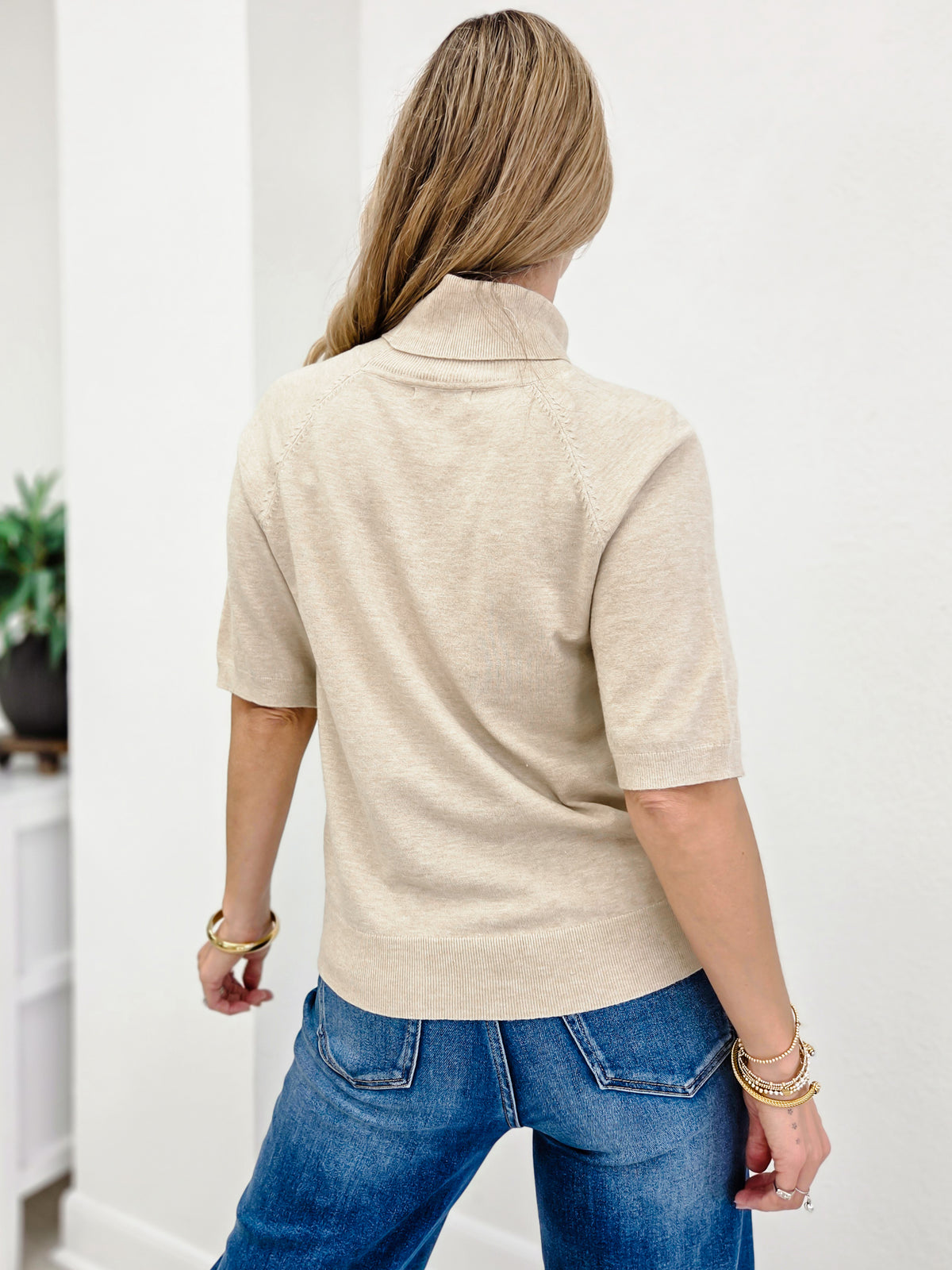 Short Sleeve Raglan Sweater