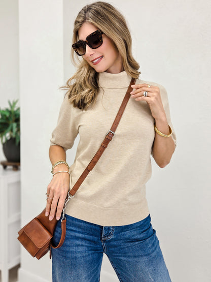 Short Sleeve Raglan Sweater