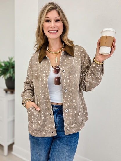 Western Style Animal Print Jacket