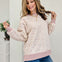 Vintage Leopard Print Pullover With Ribbed Hem Detail