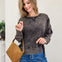 Vintage Washed Sweatshirt Featuring An Exposed Seam