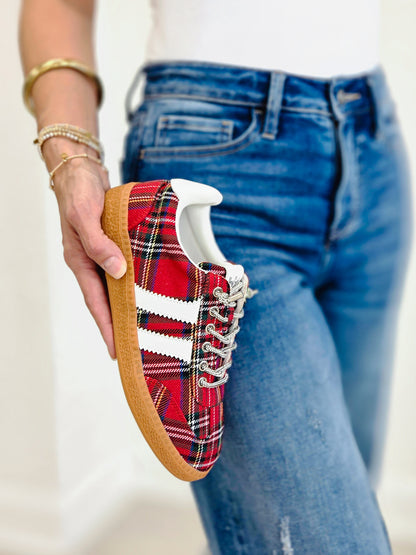 Corkys- Heads Up- Red Plaid- Tennis Shoe