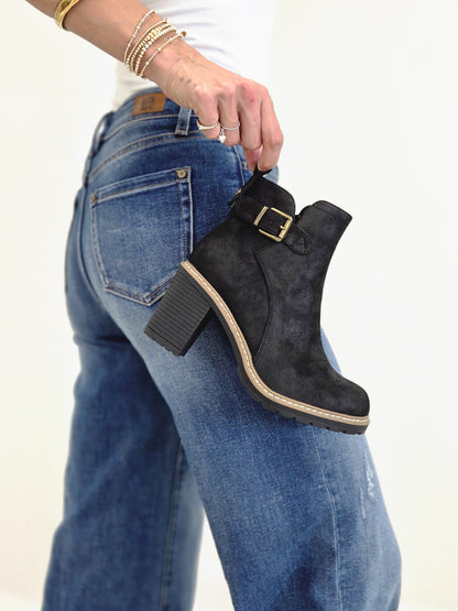 Corkys- Good Call Bootie- Black Boot