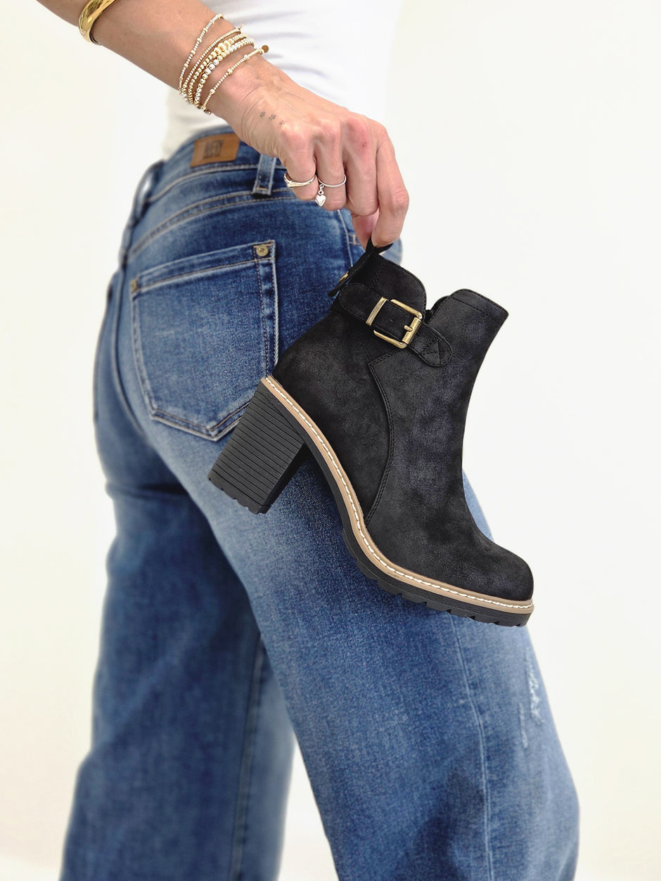 Corkys- Good Call Bootie- Black Boot