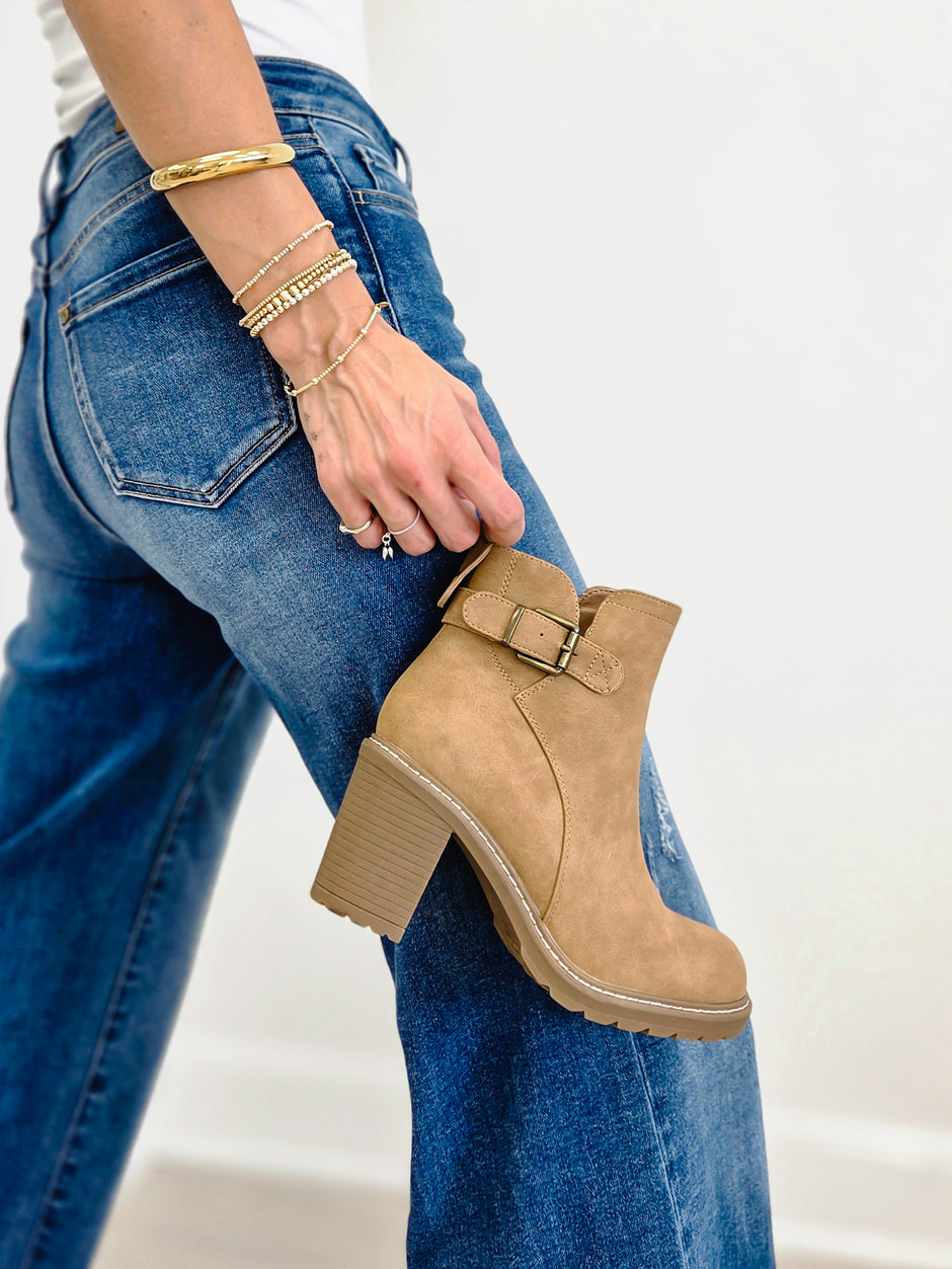 Corkys- Good Call Bootie- Camel Bootie