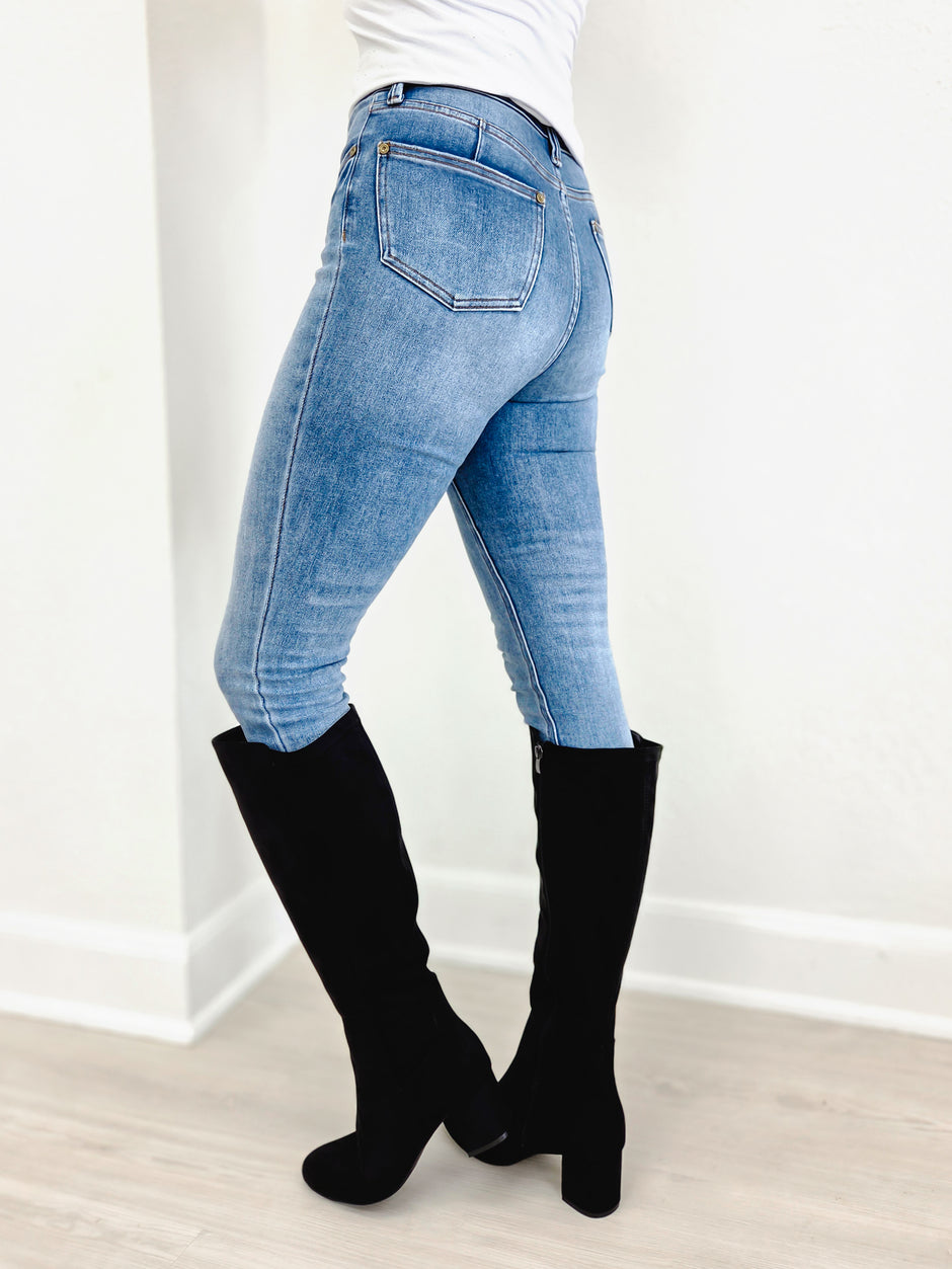 Corkys- Made You Look - Black Faux Suede Boot