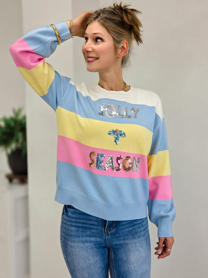 Sequin Jolly Season Sweater