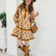 Tiered Floral Dress With Ruffle Detail