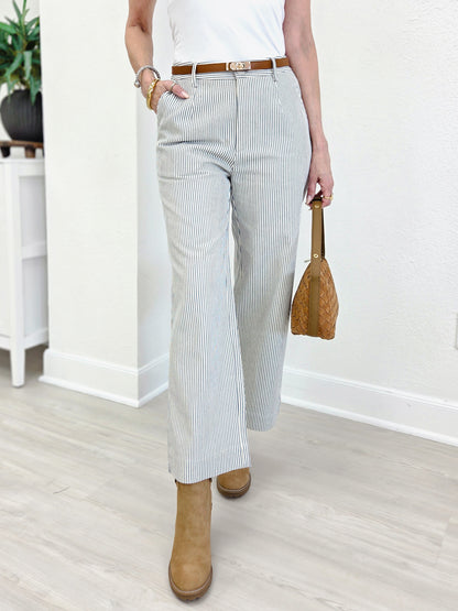 Pinstripe Casual Pants